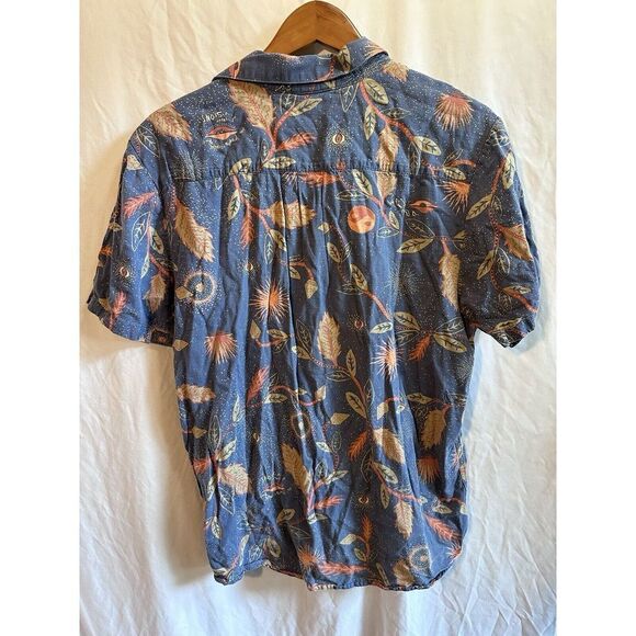 Volcom Modern Fit Short Sleeve Button Front‎ Stitched Design Shirt Mens Large - Picture 5 of 7